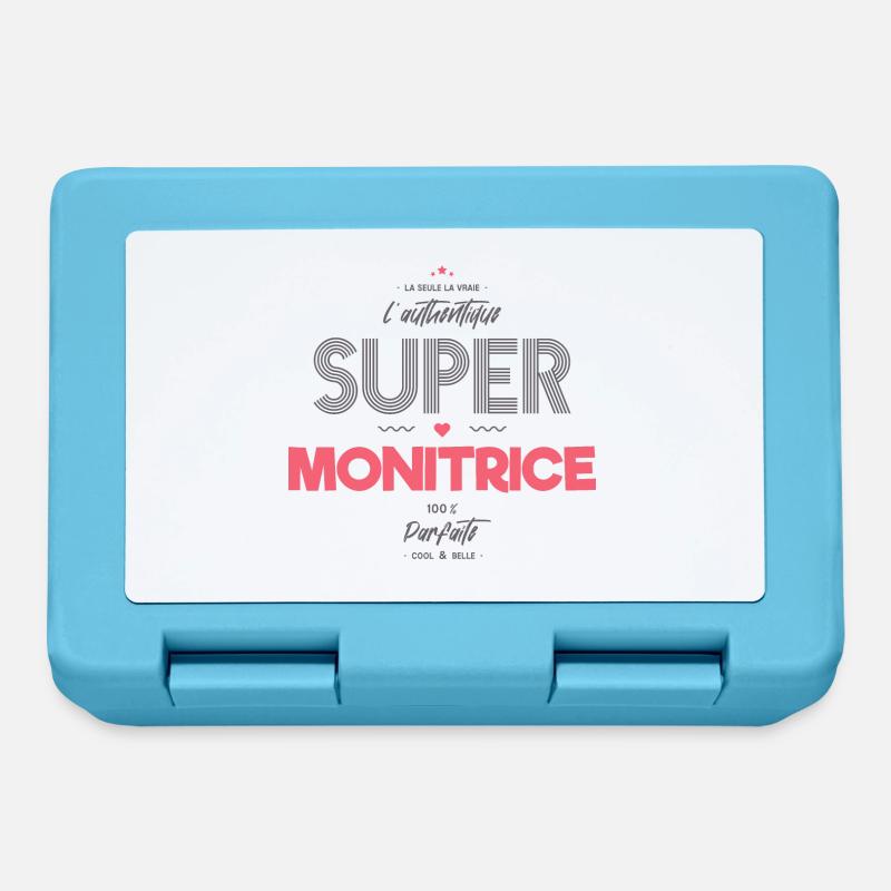 L authentique super monitrice - Boîte à goûter - bleu saphir