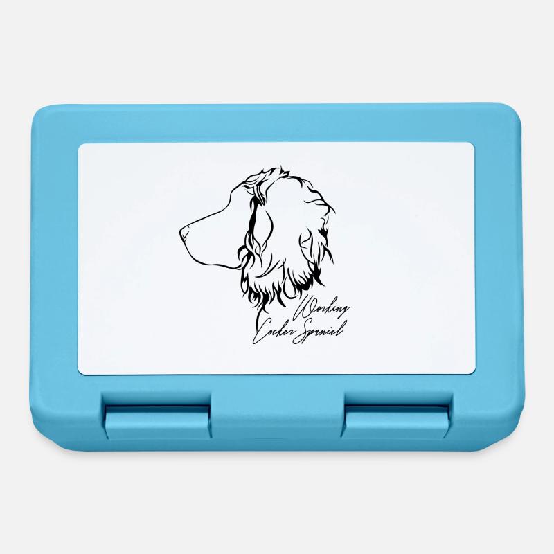WORKING COCKER SPANIEL Profil Hunde Hund Wilsigns - Brotdose - Saphirblau
