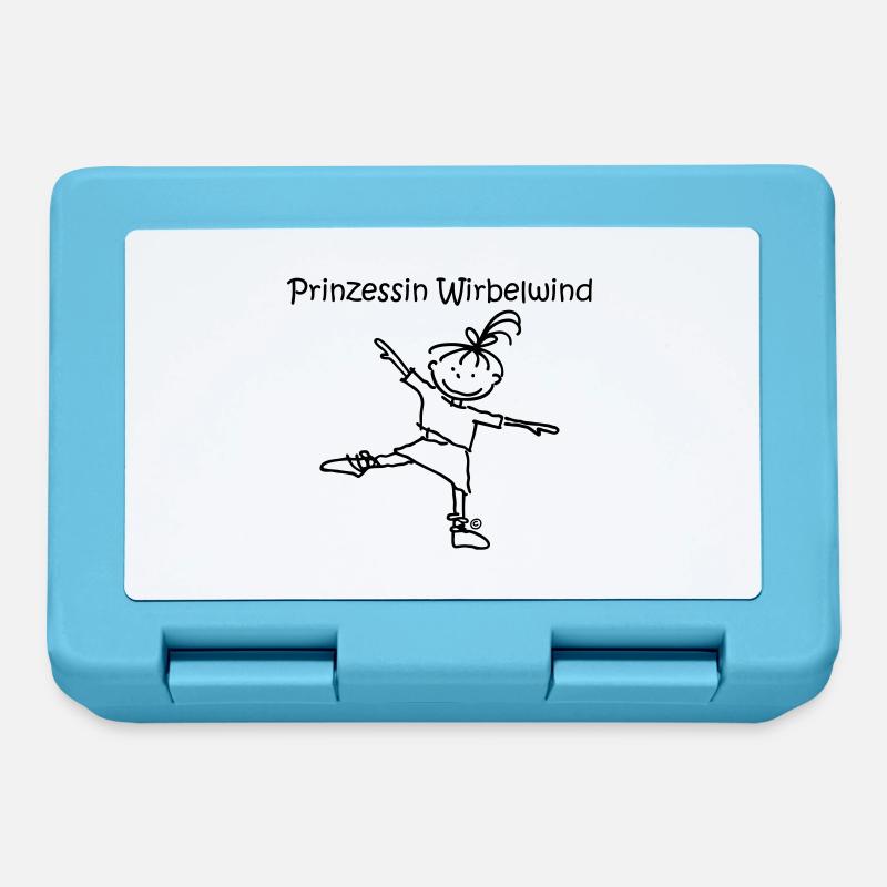 Prinzessin Wirbelwind - Brotdose - Saphirblau