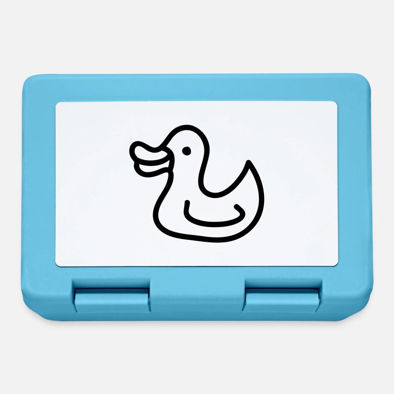 Duck - duck - Line - Lunchbox - sapphire blue