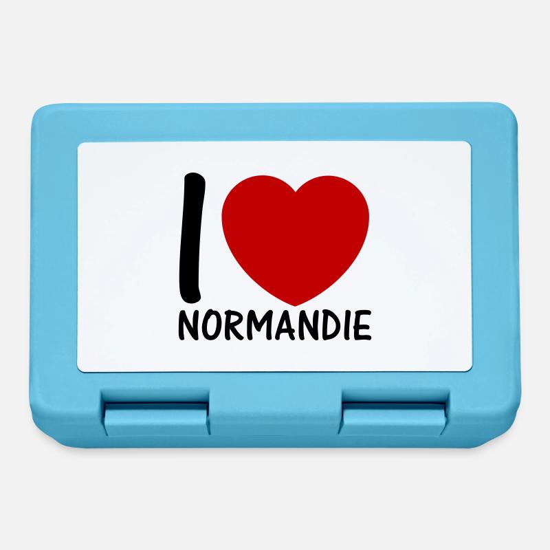 i love Normandy 2c - Lunchbox - sapphire blue