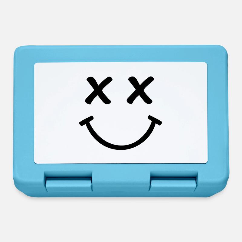 Smiley - Brotdose - Saphirblau