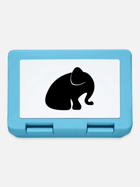 baby elephant rüssel elefant - Brotdose - Saphirblau