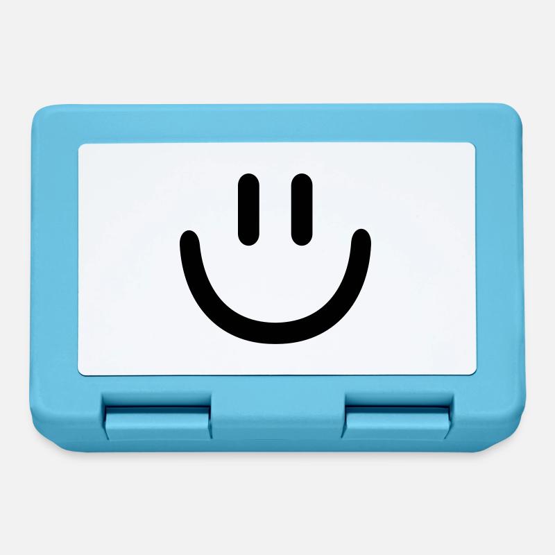 Smiley - Brotdose - Saphirblau