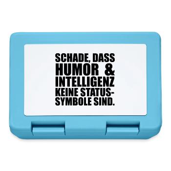 Intelligenz Statussysmbol - Brotdose - Saphirblau - Vorne