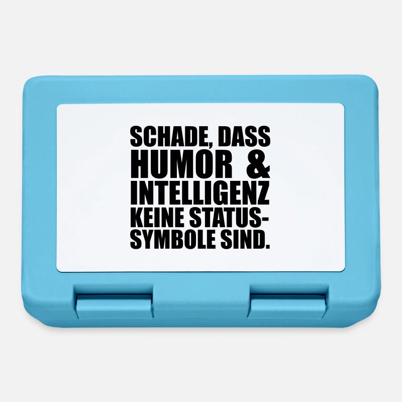Intelligenz Statussysmbol - Brotdose - Saphirblau