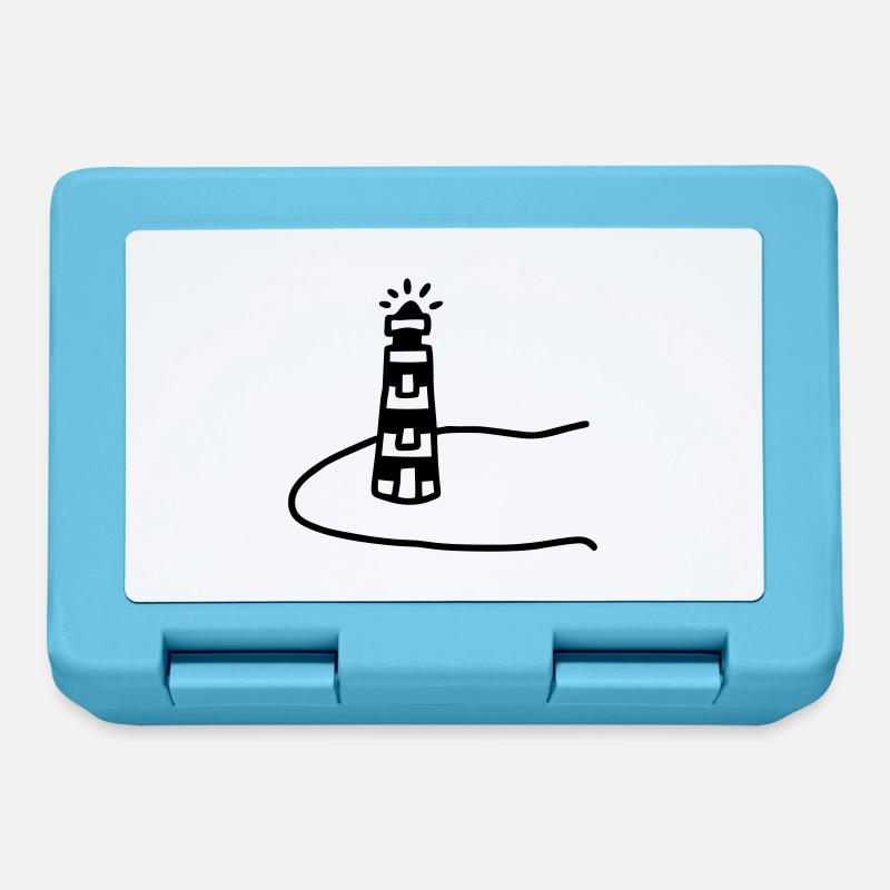 Lighthouse island - Lunchbox - sapphire blue