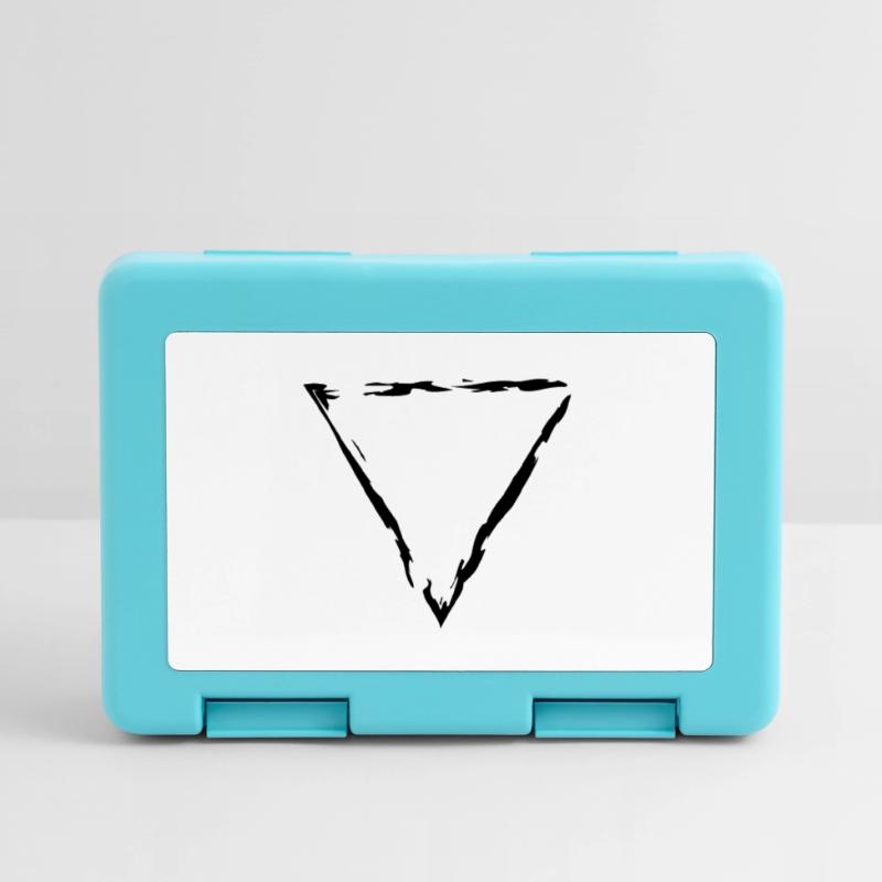 triangle frame edging decorative cool design sty Lunchbox