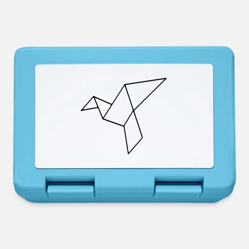 bird - Lunchbox - sapphire blue