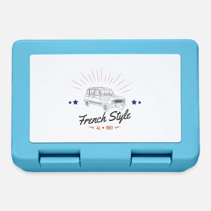 French Style - 4L 1961 - Boîte à goûter - bleu saphir