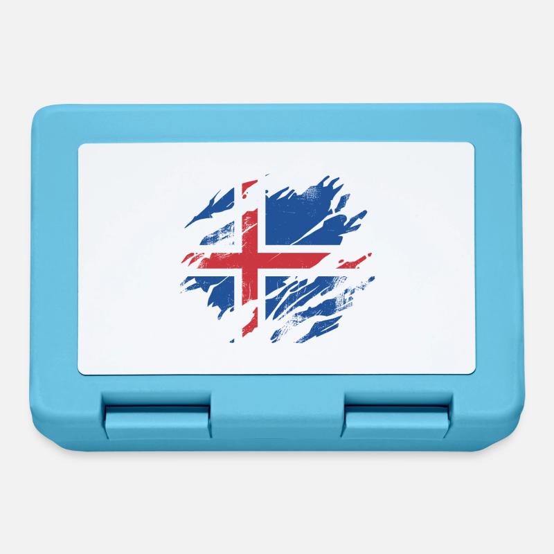 Garçons d’Islande - Boîte à goûter - bleu saphir