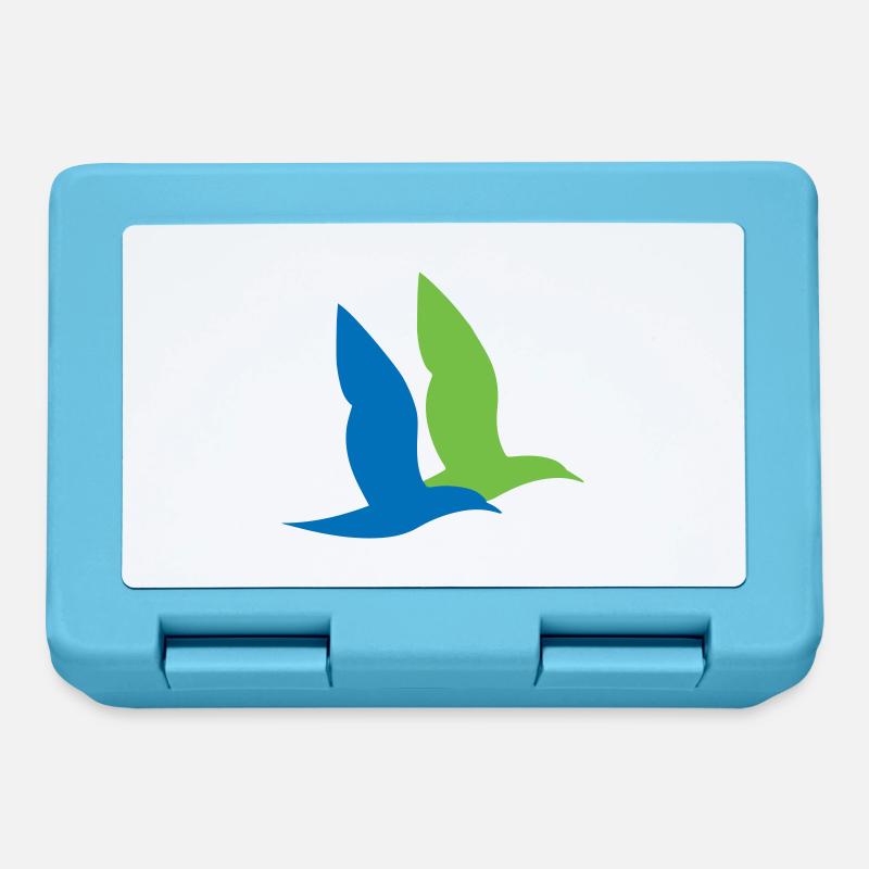 double oiseau maritime - Boîte à goûter - bleu saphir