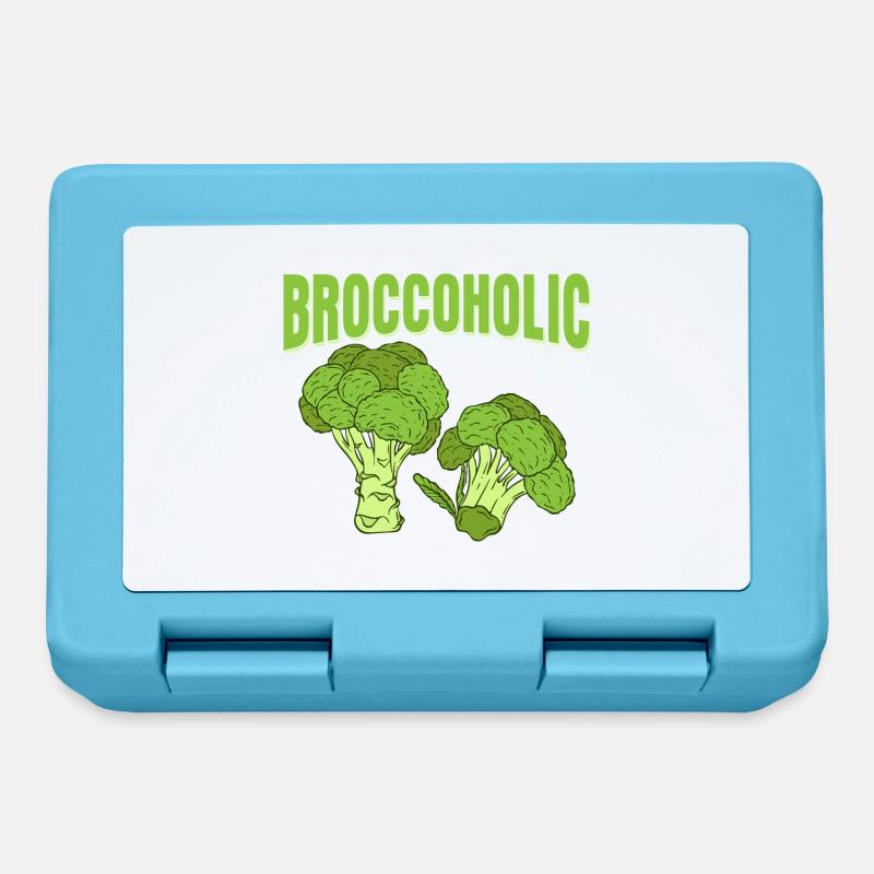 Broccoholic Broccoli Vegetable - Brotdose - Saphirblau