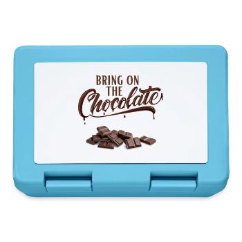 Apportez le chocolat - Schokoliebe - Boîte à goûter - bleu saphir - Devant
