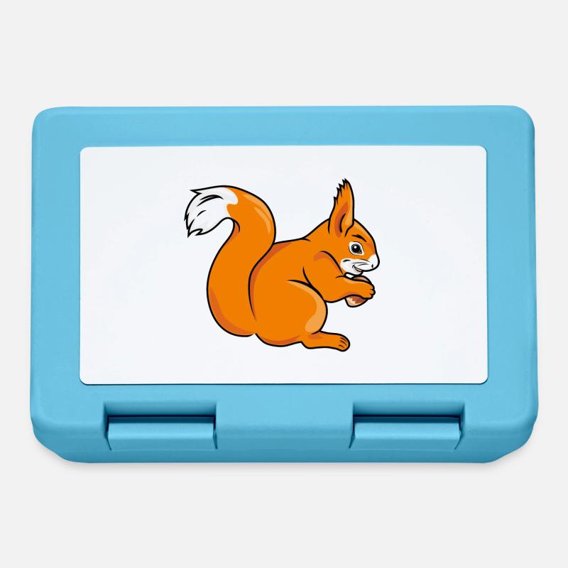Squirrel - Lunchbox - sapphire blue