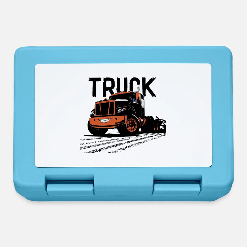 CAMION - Boîte à goûter - bleu saphir