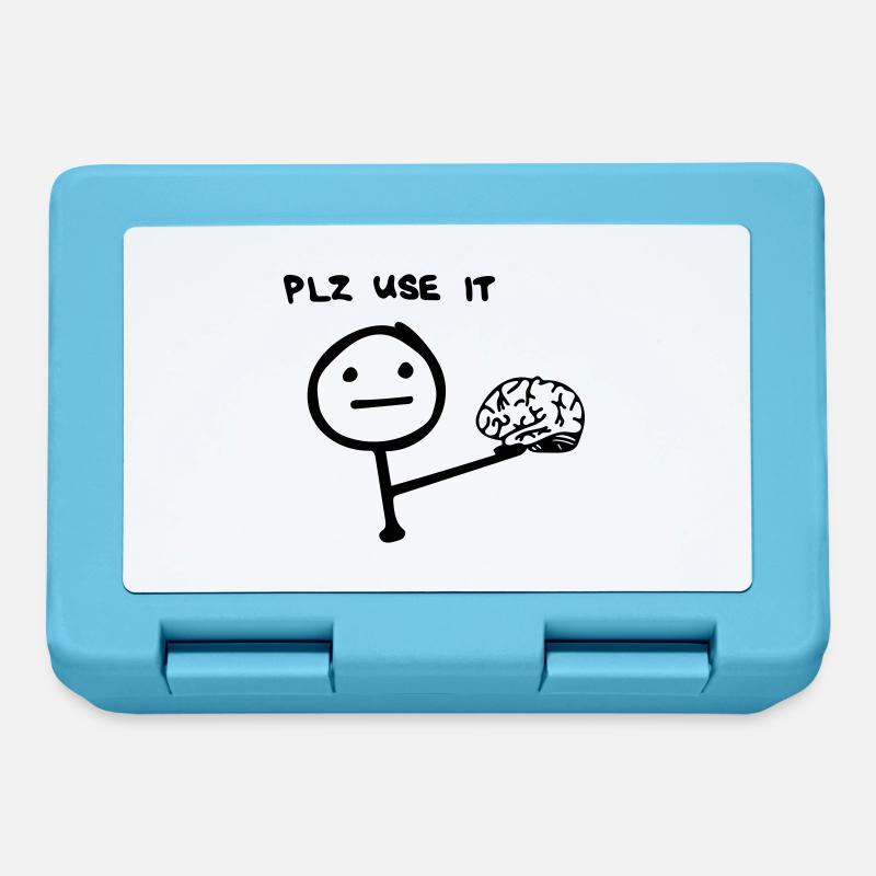please use it - Lunchbox - sapphire blue