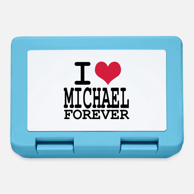 i love michael for ever - Brotdose - Saphirblau