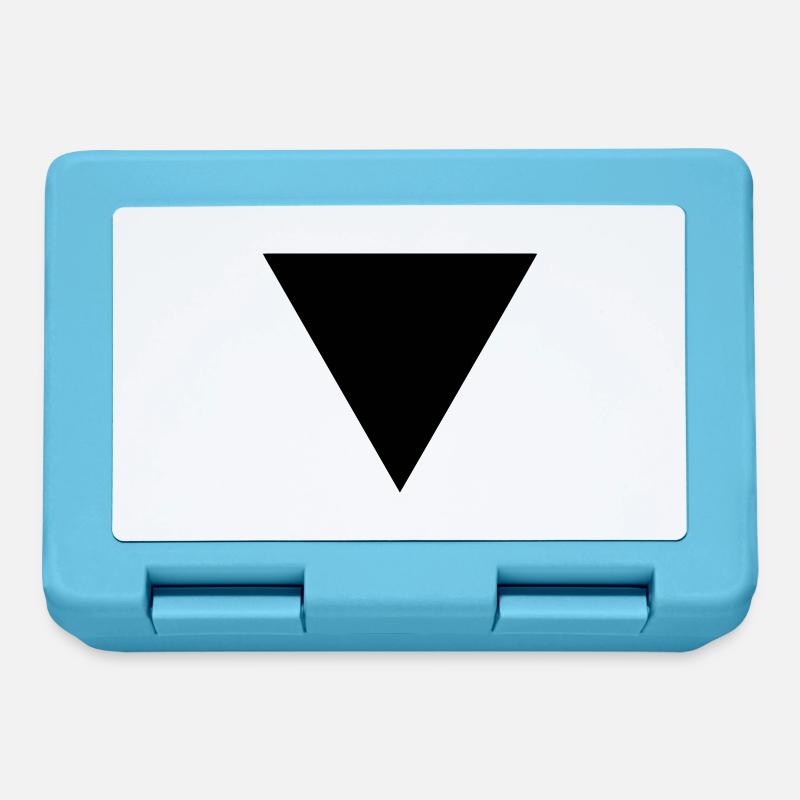 triangle - Boîte à goûter - bleu saphir