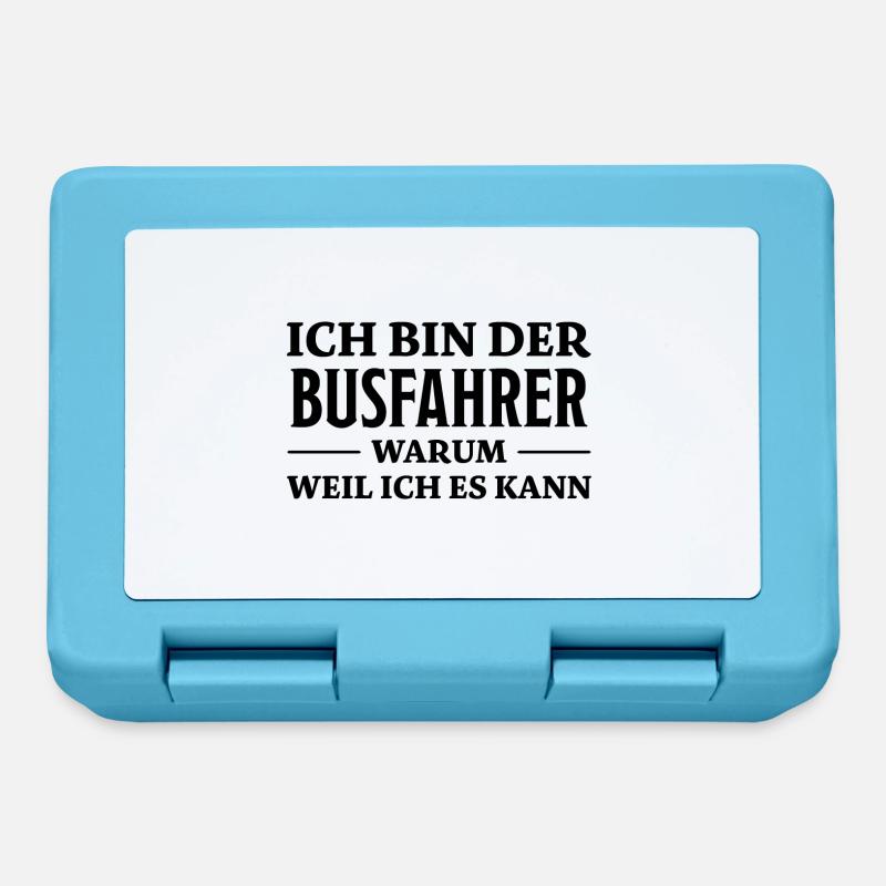 Busfahrer Spruch Beruf Lustiges Busfahrer Geschenk - Brotdose - Saphirblau