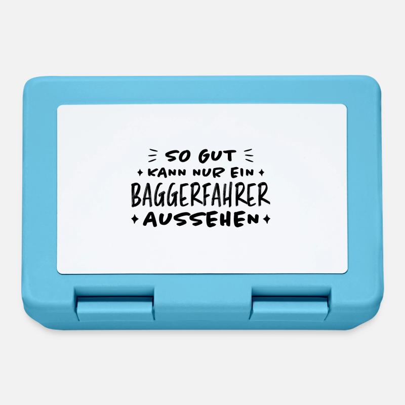 Baggerfahrer Lustiger Spruch Beruf Bagger Geschenk - Brotdose - Saphirblau