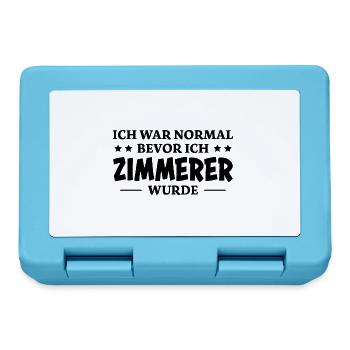 Zimmerer Spruch Zimmermann Witz Zimmerer Geschenk - Brotdose - Saphirblau - Vorne