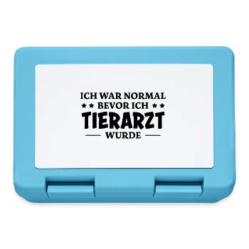 Tierarzt Spruch Beruf Lustiges Tierarzt Geschenk - Brotdose - Saphirblau - Vorne