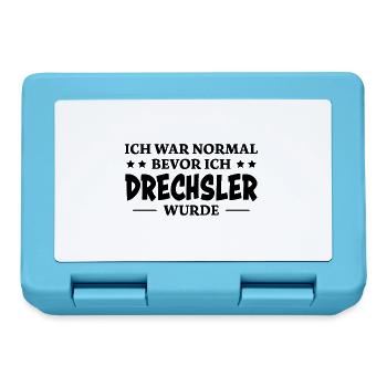 Drechsler Spruch Job Lustiges Drechsler Geschenk - Brotdose - Saphirblau - Vorne