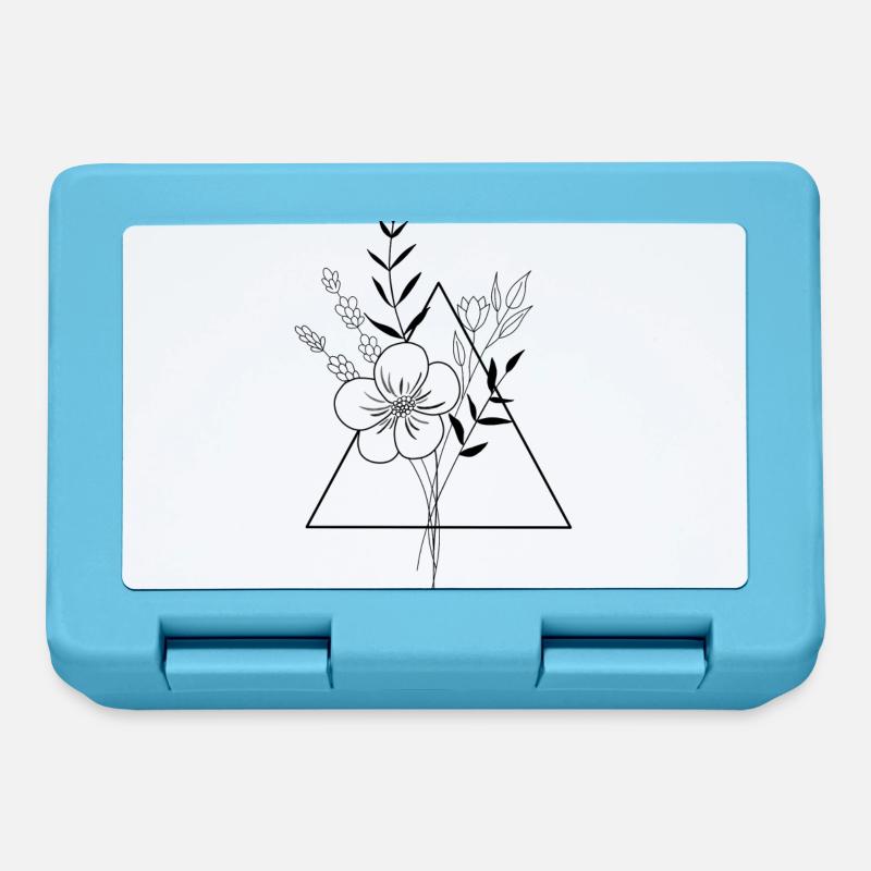 Flower Triangle - Brotdose - Saphirblau