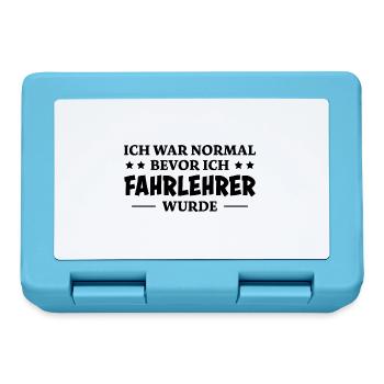 Fahrlehrer Spruch Lustige Fahrschullehrer Geschenk - Brotdose - Saphirblau - Vorne