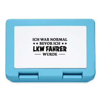 LKW Fahrer Spruch Job Lustiges LKW Fahrer Geschenk - Brotdose - Saphirblau - Vorne