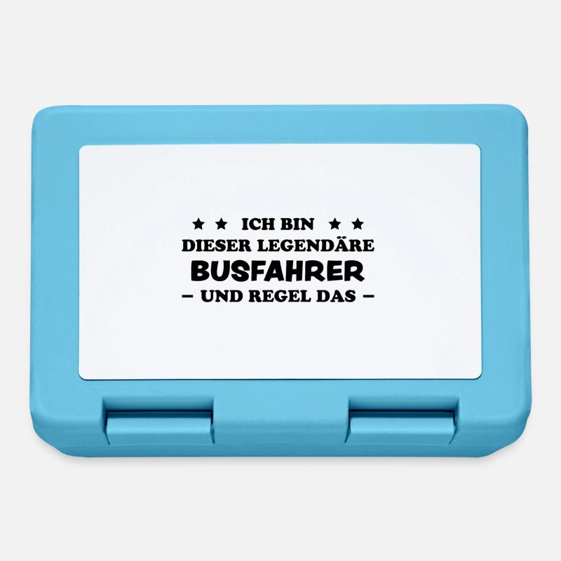 Busfahrer Beruf Lustiger Spruch Busfahrer Geschenk - Brotdose - Saphirblau