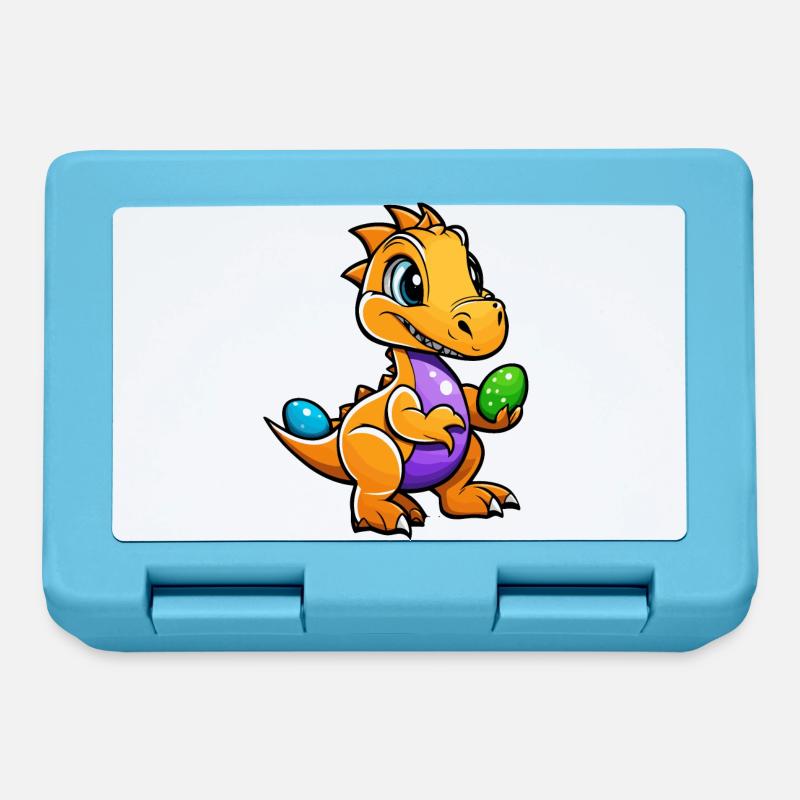 Dinosaurier Ostereier Ostern - Brotdose - Saphirblau