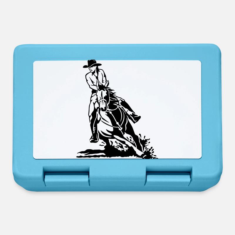 équitation Western - Boîte à goûter - bleu saphir