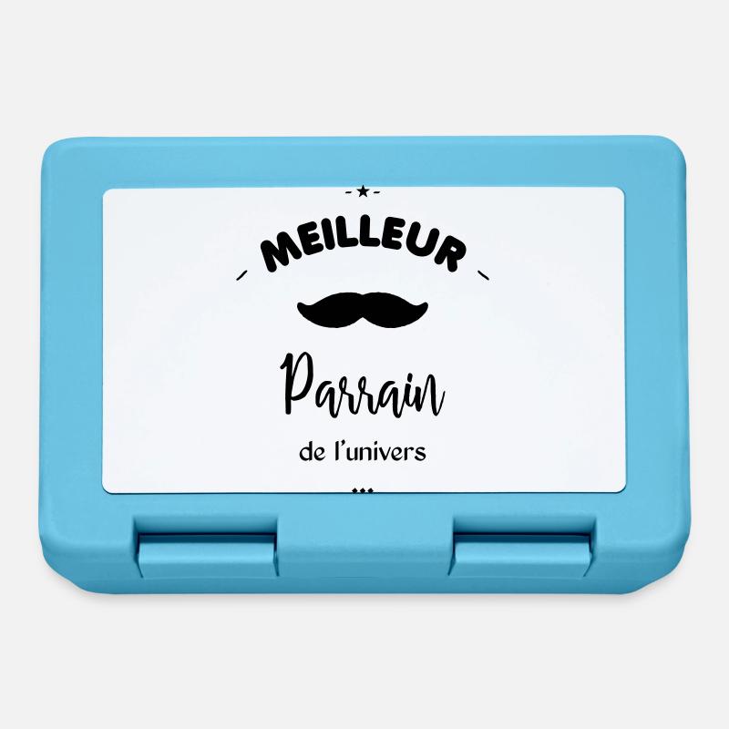 Meilleur parrain - Boîte à goûter - bleu saphir