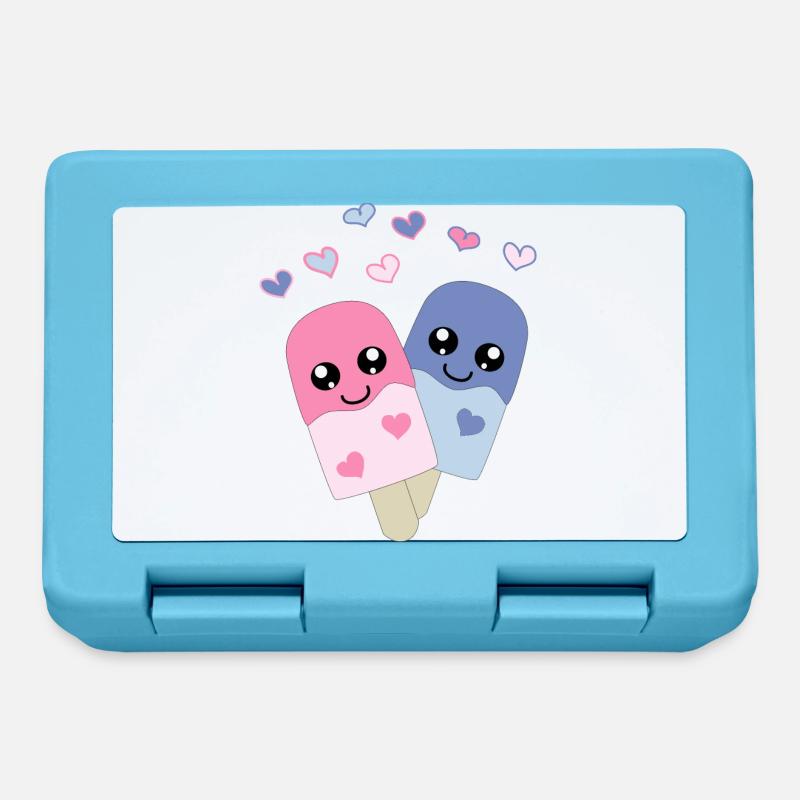 jolie glace dans le style - Boîte à goûter - bleu saphir