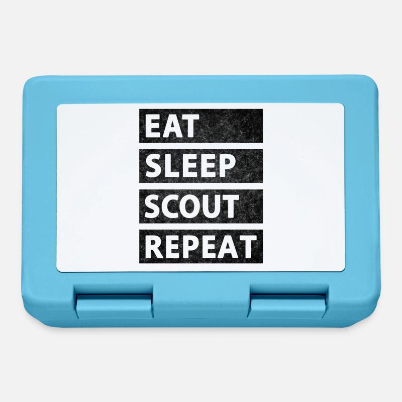 Cadeau scout - Boîte à goûter - bleu saphir