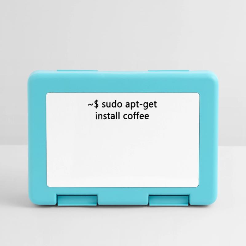 Admin Linux Sudo Apt-Get Install Coffee Programmer Lunchbox
