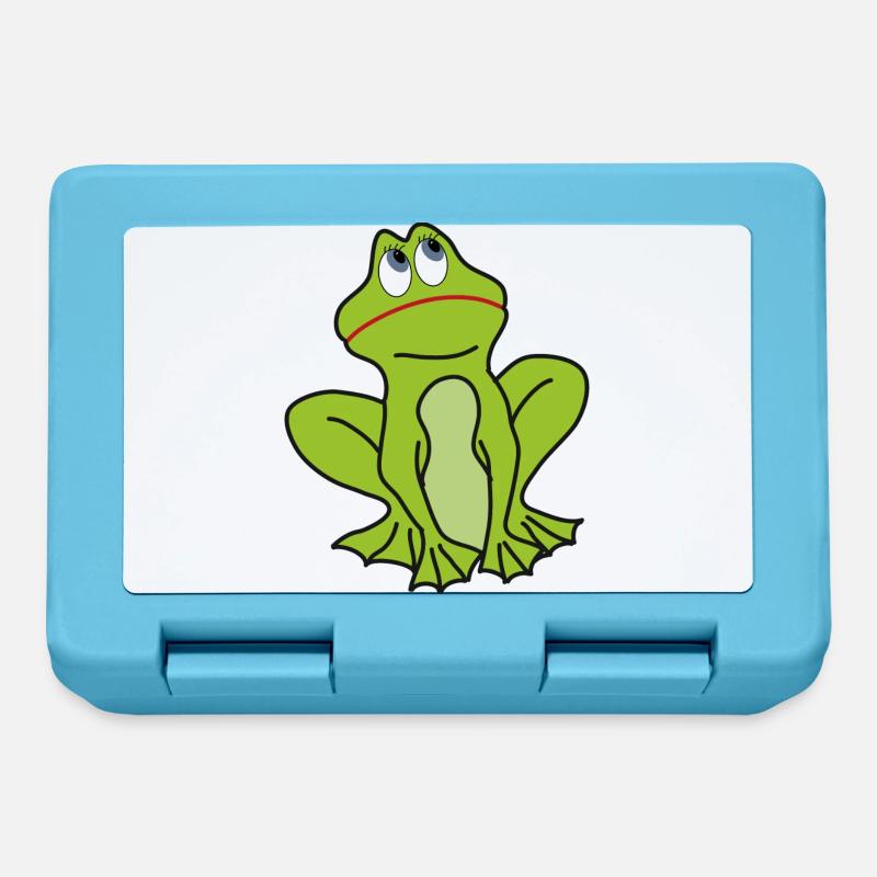 Frosch - Brotdose - Saphirblau