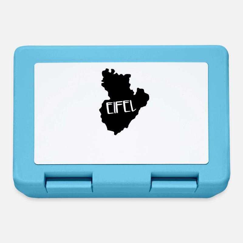 Lustiger Eifel Spruch als eiflerisches Geschenk - Brotdose - Saphirblau