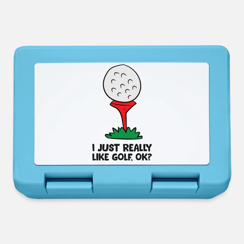 I Just Really Like Golf, Ok? Funny Golf - Lunchbox - sapphire blue