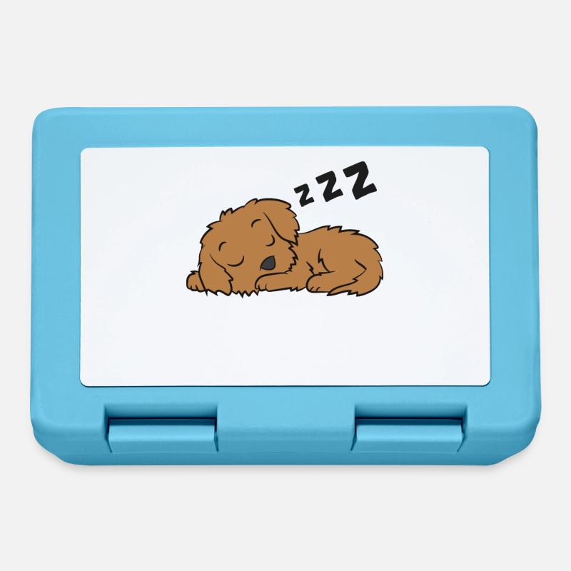 Cockapoo Hund Pyjama Lustig Schlafender Cockapoo - Brotdose - Saphirblau