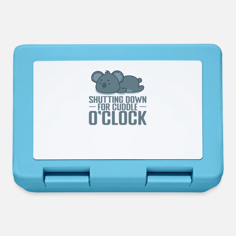 Shutting down for cuddle o'Clock Pyjama - Lunchbox - sapphire blue