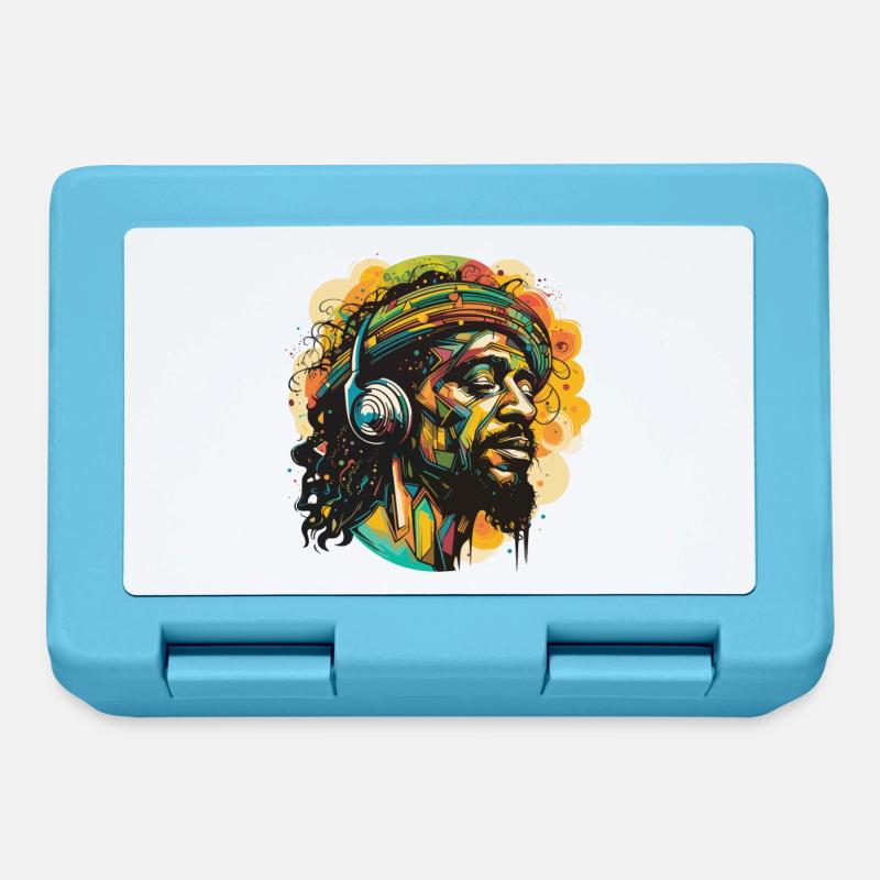 Reggae Man, Musique Reggae, Reggae Feeling, Reggae, - Boîte à goûter - bleu saphir