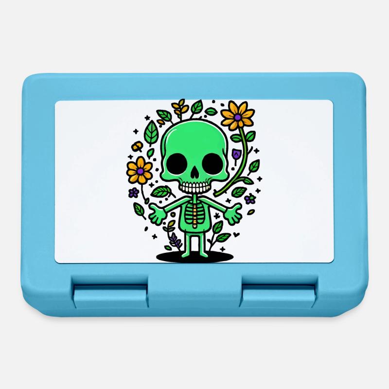 Skeleton - Lunchbox - sapphire blue