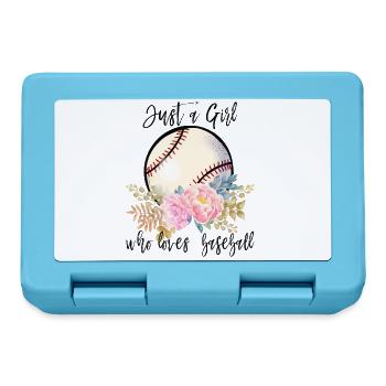 Juste une fille qui aime le baseball - Boîte à goûter - bleu saphir - Devant