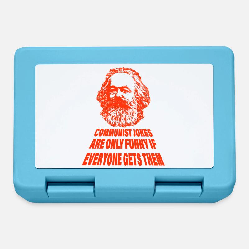 communist joke gift - Lunchbox - sapphire blue