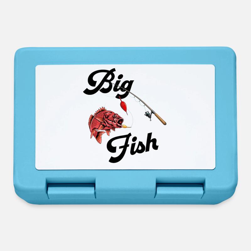 Gros poisson - Boîte à goûter - bleu saphir