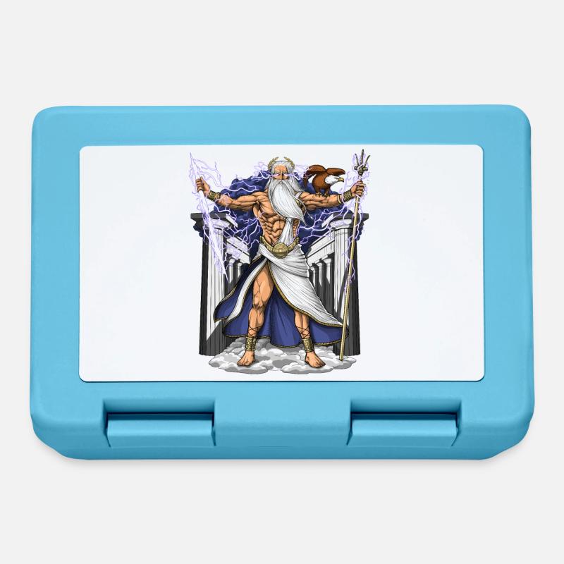 Dieu grec Zeus - Boîte à goûter - bleu saphir