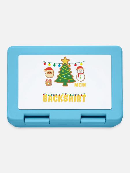 Weihnachten Kekse Backen Das ist mein Plätzchen - Brotdose - Saphirblau